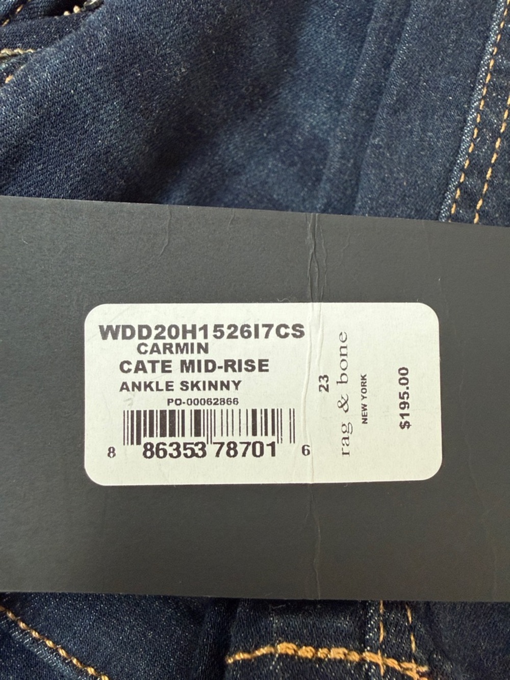 rag & bone cate skinny jeans - size 23 - brand new - Picture 7 of 7